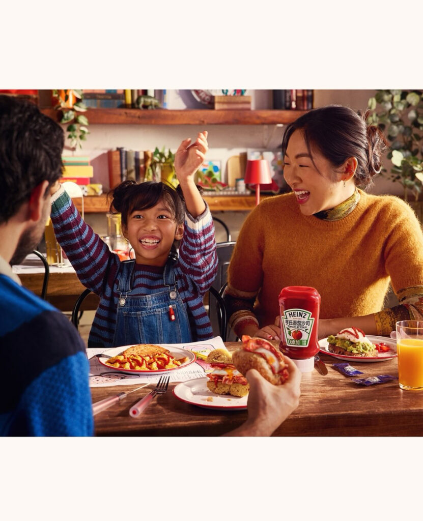 Commercial modeling job portraying mother
