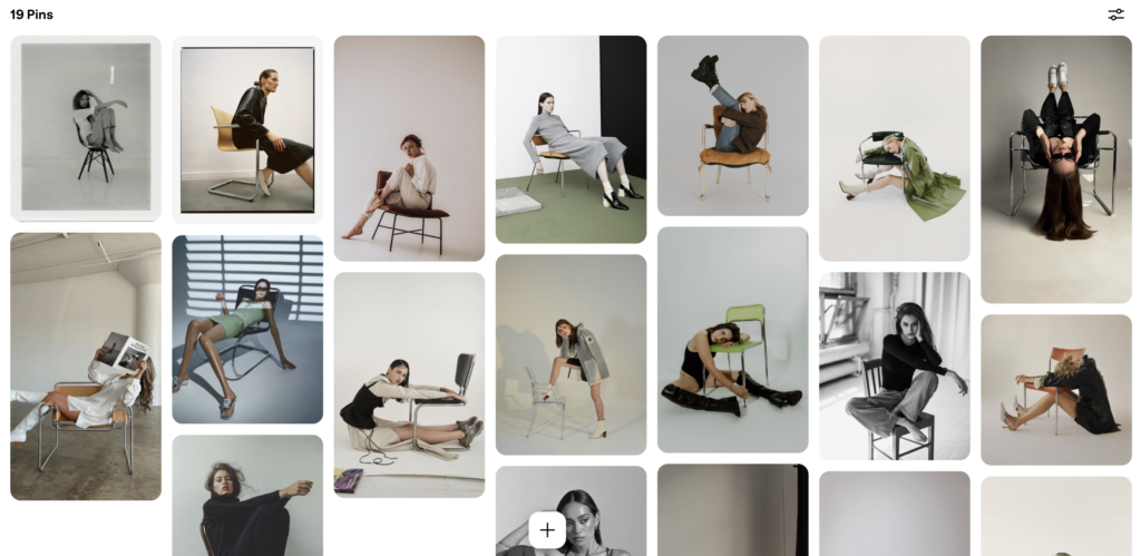 A moodboard for shoot inspiration.