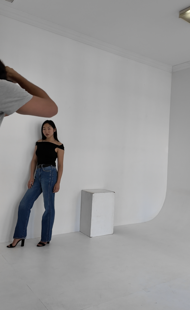 Karlly taking digitals with her South African agency